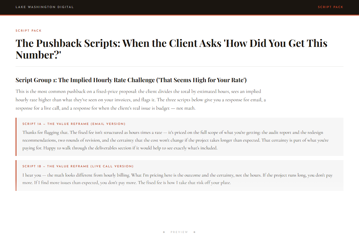Preview of The Pushback Scripts: When the Client Asks 'How Did You Get This Number?'